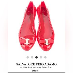 Salvatore Ferragamo Red shoes. EUC. Size 7